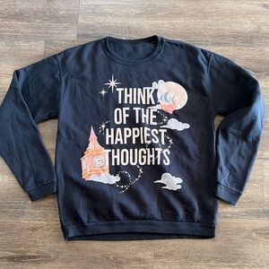 Stylish Black Sweatshirt with Pink and White Graphic